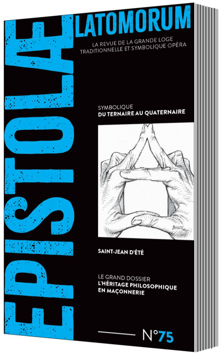 La couverture du numéro 75 d'Epistolae, la revue de la GLTSO