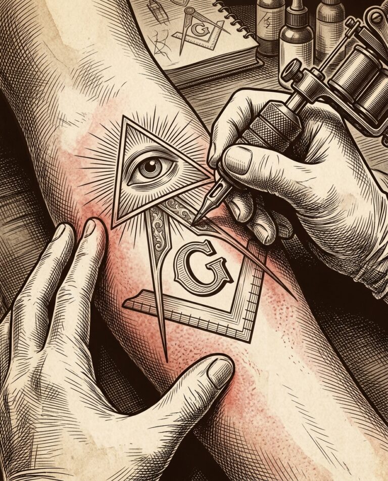 Tatouage maçonnique : histoire, symboles et tradition